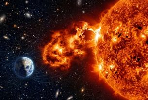 Massive Solar Storm 2026 approaching the Earth from space