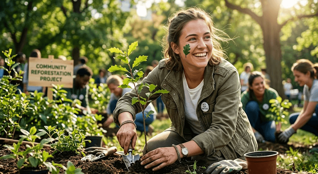 Earth Day 2026 activist