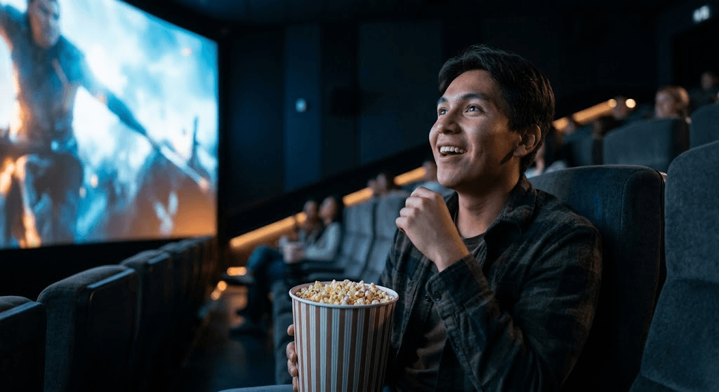 Excited fan checking May Movie Releases