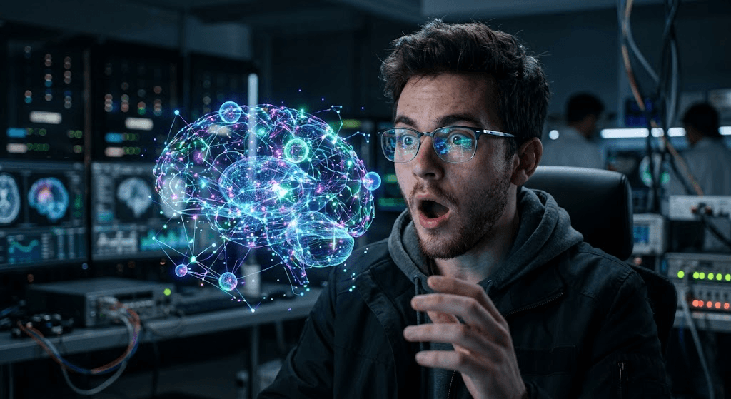 Amazed tech fan reacting to Neuralink Human Trials update