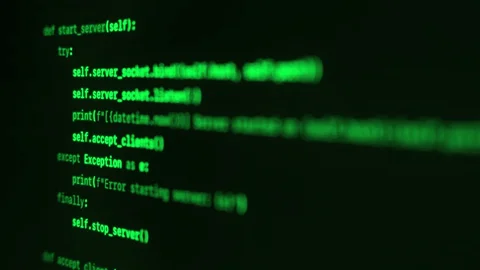 A digital representation of hackers stealing private data using malicious code