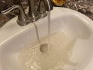 Toxic brown tap water triggering a severe toxic water warning for local citizens today