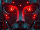 A dark hacker screen showing a dangerous AI malware alert for network safety today