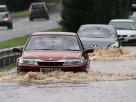 Dangerous conditions during a flash flood emergency causing huge road problems