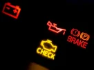 A dangerous broken engine showing a new car recall warning online