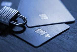 A glowing red lock showing a massive credit card hack warning for buyers today