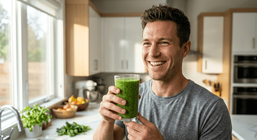 Healthy man discovering Gut Health Secrets