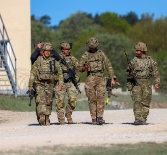 US military forces and NATO allies amidst troop withdrawal discussions