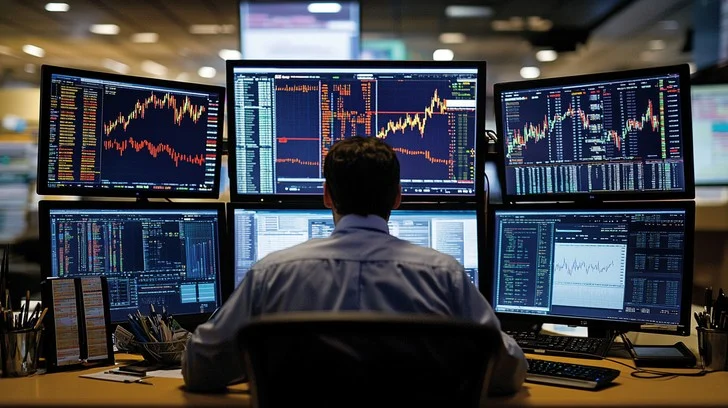 A trader monitoring the stablecoin market during the active BitGo Concrete crypto partnership launch today