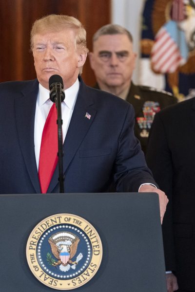The US president showing the active Iran Israel halt strikes during global peace talks today