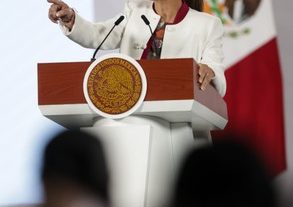 Mexican President Claudia Sheinbaum addressing the Mexico US tension alerts today