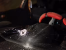 A bullet hole in a car window showing the tragic West Bank baby shooting incident today